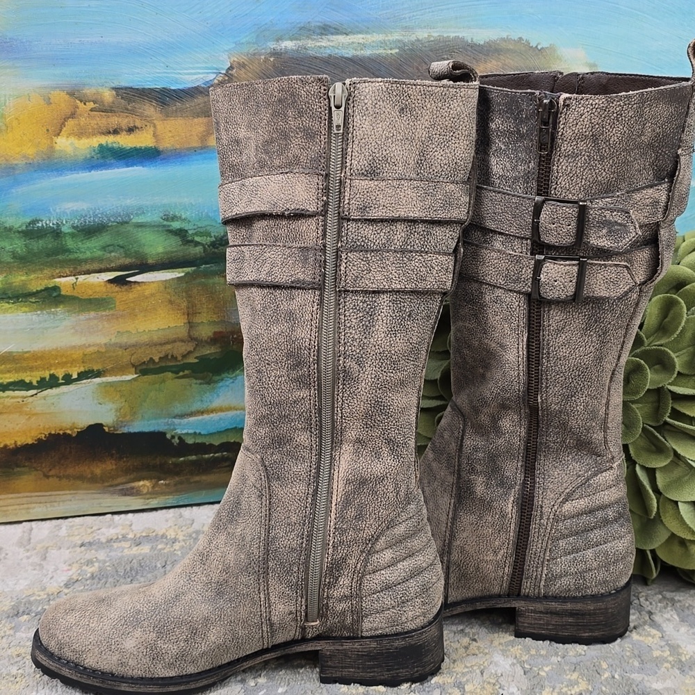Matissee Roady Distressed Riding Moto Boot - Picture 6 of 14